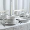 imageStone Lain Lusso Stoneware Dinnerware Set 16Piece  Service for 4 WhiteWhite