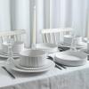 imageStone Lain Lusso Stoneware Dinnerware Set 16Piece  Service for 4 WhiteWhite