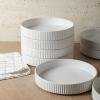 imageStone Lain Lusso Stoneware Dinnerware Set 16Piece  Service for 4 WhiteWhite