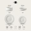 imageStone Lain Lusso Stoneware Dinnerware Set 16Piece  Service for 4 WhiteWhite