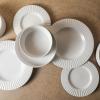 imageStone Lain Lusso Stoneware Dinnerware Set 16Piece  Service for 4 WhiteWhite