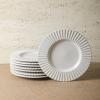 imageStone Lain Lusso Stoneware Dinnerware Set 16Piece  Service for 4 WhiteWhite
