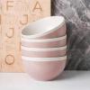 imageStone Lain Serenity 16Piece Stoneware Dinnerware 2Tone Speckles Dark Gray and CreamPink and Cream