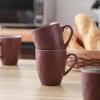 imageStone Lain Serenity 16Piece Stoneware Dinnerware 2Tone Speckles Dark Gray and CreamWine