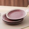 imageStone Lain Serenity 16Piece Stoneware Dinnerware 2Tone Speckles Dark Gray and CreamWine