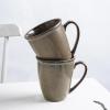imageStone Lain Vince Stoneware Reactive Glaze Dinnerware Set 16 Piece Service for 4 GrayTina Green and Beige