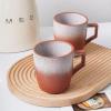 imageStone Lain Vince Stoneware Reactive Glaze Dinnerware Set 16 Piece Service for 4 GrayVince Red