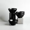 imageStone by Mercer Project Nendo Stoneware Dinnerware Set 16Piece  Service for 4 BlackBlack