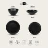 imageStone by Mercer Project Nendo Stoneware Dinnerware Set 16Piece  Service for 4 BlackBlack