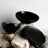 imageStone by Mercer Project Nendo Stoneware Dinnerware Set 16Piece  Service for 4 BlackBlack
