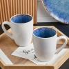 imageStone lain Romy Stoneware Dinnerware Set 16Piece Service for 4 Blue