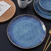 imageStone lain Romy Stoneware Dinnerware Set 16Piece Service for 4 Blue