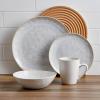 imageStone lain Romy Stoneware Dinnerware Set 16Piece Service for 4 White