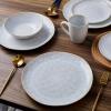 imageStone lain Romy Stoneware Dinnerware Set 16Piece Service for 4 White