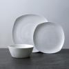 imageStone Lain Aria Bone China 12Piece Dinnerware Set WhiteWhite  Willow