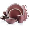 imageStone Lain Serafina Stoneware 16piece Round Dinnerware Set WineWine