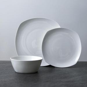 imageStone Lain Aria Bone China 12Piece Dinnerware Set WhiteWhite  Willow