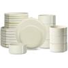 imageStone Lain Bao 24Piece Dinnerware Set Stoneware CharcoalBeige