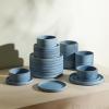 imageStone Lain Bao 24Piece Dinnerware Set Stoneware CharcoalBlue