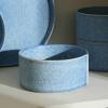 imageStone Lain Bao 24Piece Dinnerware Set Stoneware CharcoalBlue