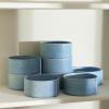 imageStone Lain Bao 24Piece Dinnerware Set Stoneware CharcoalBlue