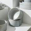 imageStone Lain Bao 24Piece Dinnerware Set Stoneware CharcoalBlueGrey