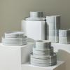 imageStone Lain Bao 24Piece Dinnerware Set Stoneware CharcoalBlueGrey