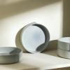 imageStone Lain Bao 24Piece Dinnerware Set Stoneware CharcoalBlueGrey
