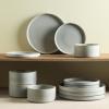 imageStone Lain Bao 24Piece Dinnerware Set Stoneware CharcoalBlueGrey