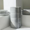 imageStone Lain Bao 24Piece Dinnerware Set Stoneware CharcoalBlueGrey