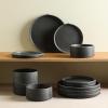 imageStone Lain Bao 24Piece Dinnerware Set Stoneware CharcoalCharcoal