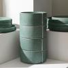 imageStone Lain Bao 24Piece Dinnerware Set Stoneware CharcoalGreen