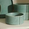 imageStone Lain Bao 24Piece Dinnerware Set Stoneware CharcoalGreen
