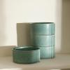 imageStone Lain Bao 24Piece Dinnerware Set Stoneware CharcoalGreen