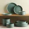 imageStone Lain Bao 24Piece Dinnerware Set Stoneware CharcoalGreen