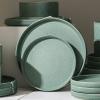 imageStone Lain Bao 24Piece Dinnerware Set Stoneware CharcoalGreen