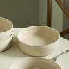 imageStone Lain Eden 24Piece Dinnerware Set Stoneware Plates and Bowls Set Dishwasher and Microwave Safe Dish Dish Set for 8 Dark BlueBeige