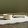 imageStone Lain Eden 24Piece Dinnerware Set Stoneware Plates and Bowls Set Dishwasher and Microwave Safe Dish Dish Set for 8 Dark BlueBeige