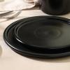 imageStone Lain Eden 24Piece Dinnerware Set Stoneware Plates and Bowls Set Dishwasher and Microwave Safe Dish Dish Set for 8 Dark BlueBlack