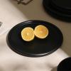 imageStone Lain Eden 24Piece Dinnerware Set Stoneware Plates and Bowls Set Dishwasher and Microwave Safe Dish Dish Set for 8 Dark BlueBlack