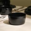 imageStone Lain Eden 24Piece Dinnerware Set Stoneware Plates and Bowls Set Dishwasher and Microwave Safe Dish Dish Set for 8 Dark BlueBlack