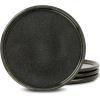 imageStone Lain Eden 24Piece Dinnerware Set Stoneware Plates and Bowls Set Dishwasher and Microwave Safe Dish Dish Set for 8 Dark BlueCharcoal Grey