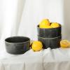 imageStone Lain Eden 24Piece Dinnerware Set Stoneware Plates and Bowls Set Dishwasher and Microwave Safe Dish Dish Set for 8 Dark BlueCharcoal Grey