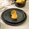 imageStone Lain Eden 24Piece Dinnerware Set Stoneware Plates and Bowls Set Dishwasher and Microwave Safe Dish Dish Set for 8 Dark BlueCharcoal Grey