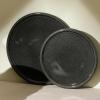 imageStone Lain Eden 24Piece Dinnerware Set Stoneware Plates and Bowls Set Dishwasher and Microwave Safe Dish Dish Set for 8 Dark BlueCharcoal Grey