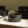 imageStone Lain Eden 24Piece Dinnerware Set Stoneware Plates and Bowls Set Dishwasher and Microwave Safe Dish Dish Set for 8 Dark BlueCharcoal Grey