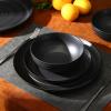 imageStone Lain Elio 4Piece Dinner Plate Set Stoneware BlueBlack