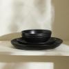imageStone Lain Elio 4Piece Dinner Plate Set Stoneware BlueBlack