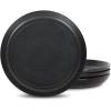 imageStone Lain Elio 4Piece Dinner Plate Set Stoneware BlueBlack