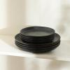 imageStone Lain Elio 4Piece Dinner Plate Set Stoneware BlueBlack